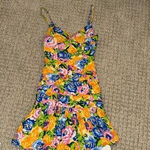 Zara floral mini dress